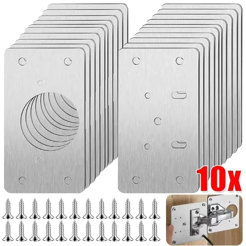 Cabinet Scraper Set - 10/2Pcs Cabinet Hinge Repair Plate Kit