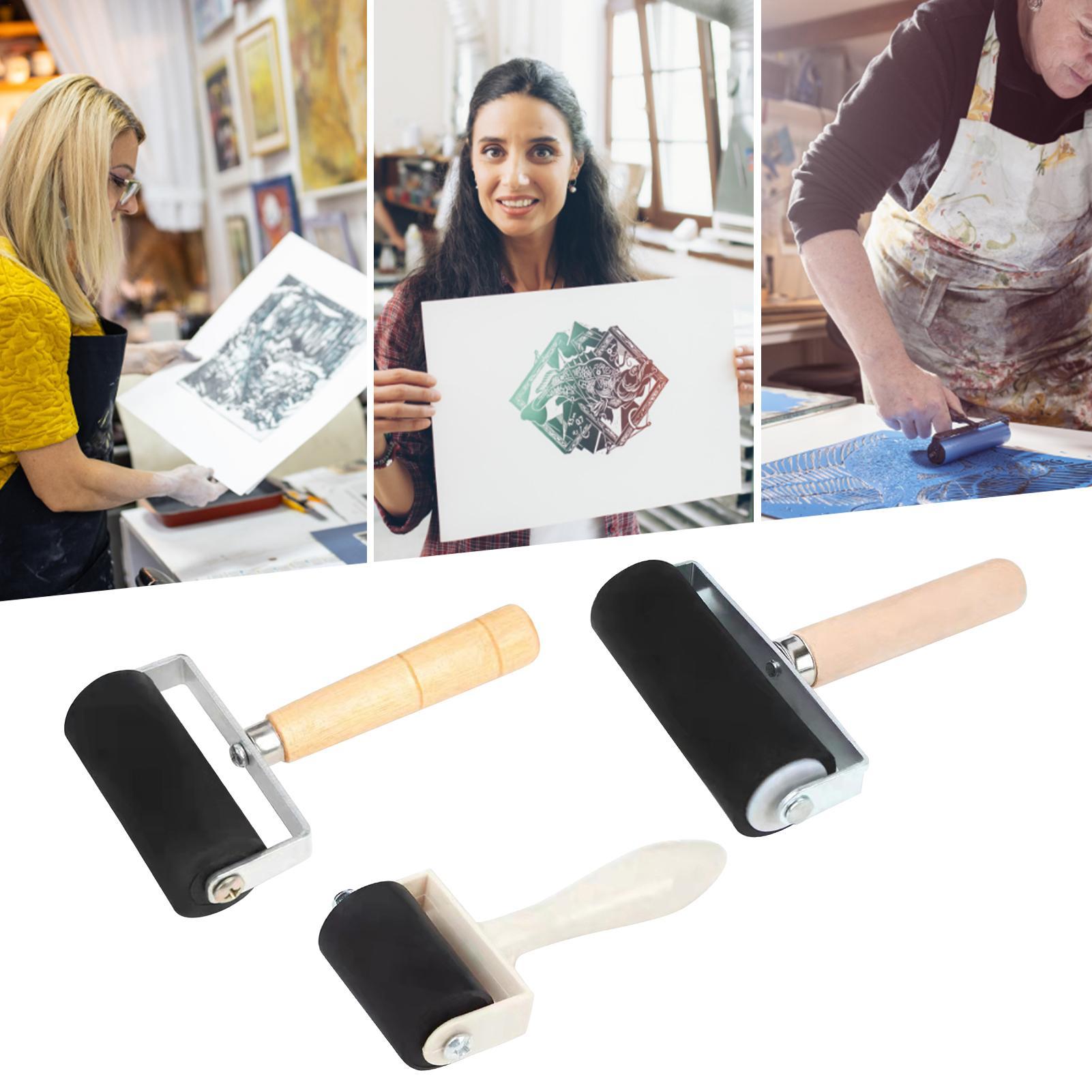 Woodworking Projects Art - S/M/L Professional Rubber Roller Brayer Ink