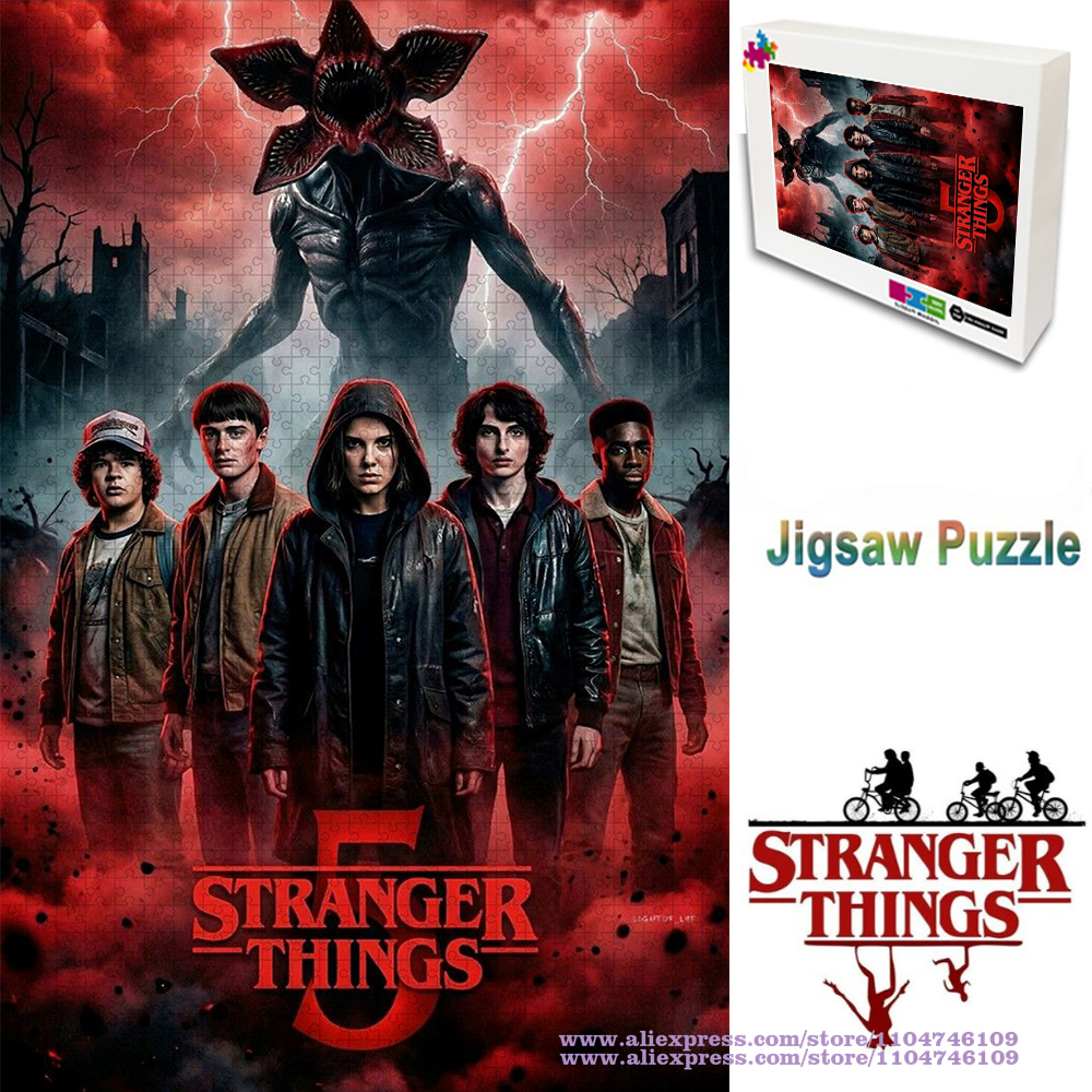 Woodworking Jigsaw - Stranger Things Puzzle Jigsaw 108/200/300/500/1000/1500Pcs Movie