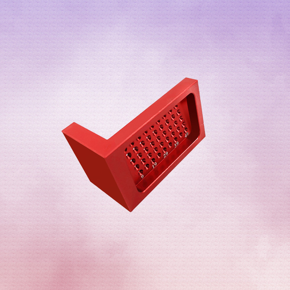 Marking Gauge Tool - Aluminum Alloy T-Shaped Ruler Red Mini