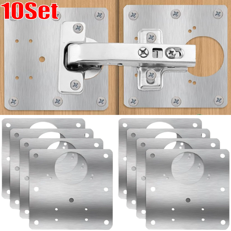 Cabinet Scraper Set - Cabinet Door Hinge Repair Plate Stainless