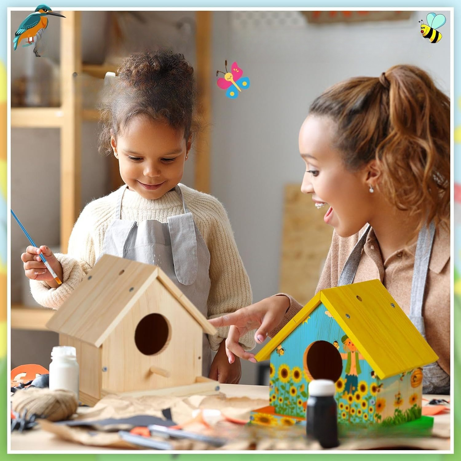 1PC Wooden Birdhouse Kit for A – Woodworking Kits For Adults Bewertung und Preis