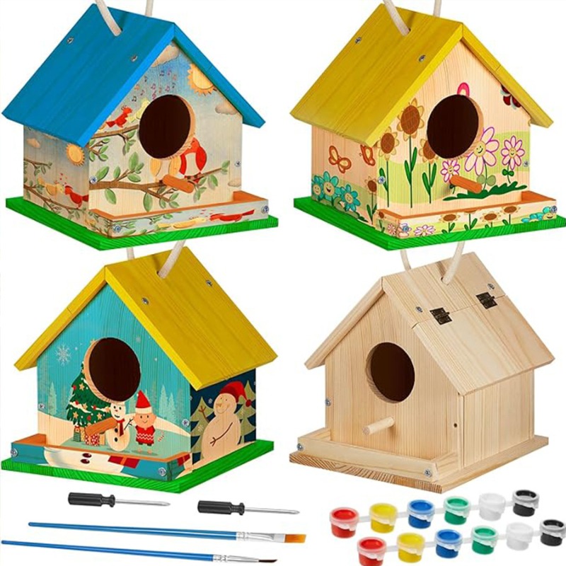 1PC Wooden Birdhouse Kit for A – Woodworking Kits For Adults Bewertung und Preis