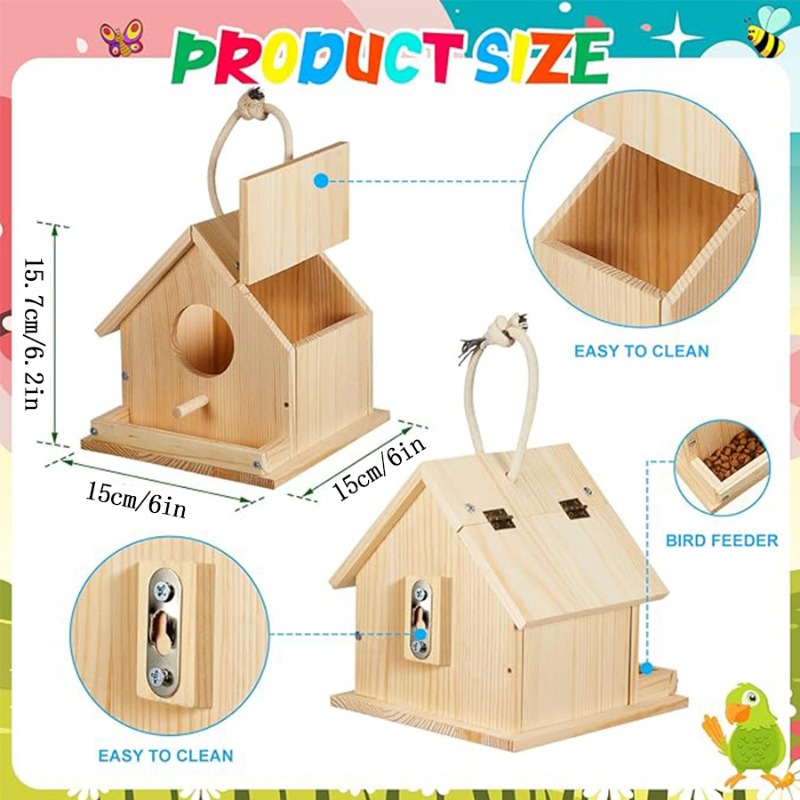 1PC Wooden Birdhouse Kit for A – Woodworking Kits For Adults Bewertung und Preis