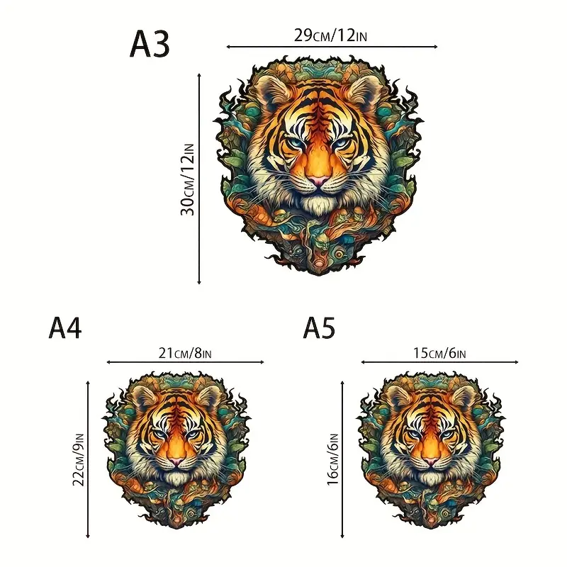 Tiger Wooden Jigsaw Puzzle, Un – Woodworking Jigsaw Bewertung und Preis