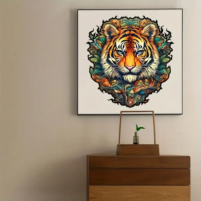 Tiger Wooden Jigsaw Puzzle, Un – Woodworking Jigsaw Bewertung und Preis