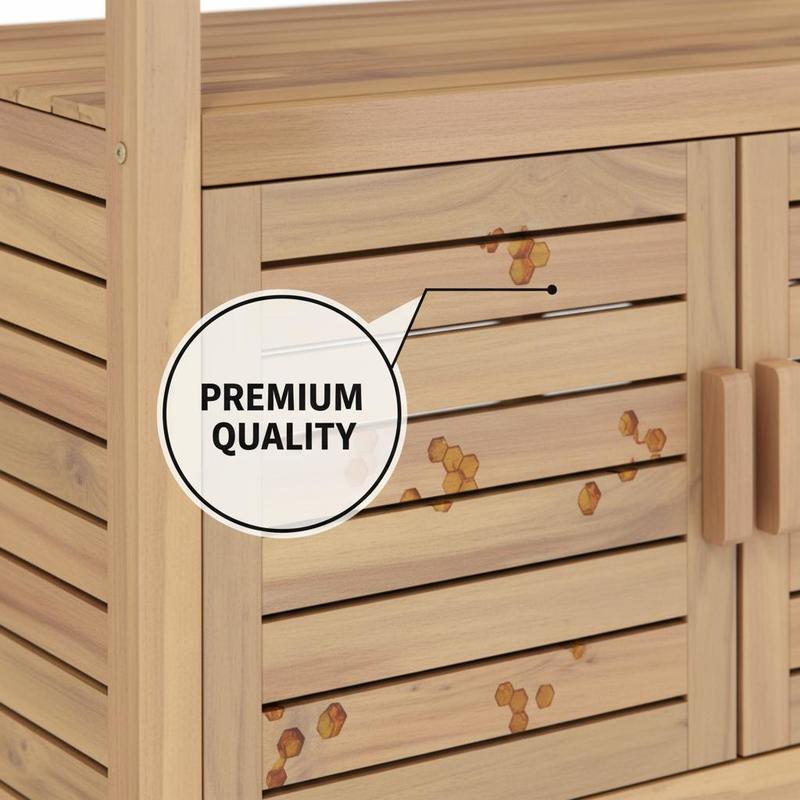 Outdoor Potting Bench Acacia W – Woodworking Workbench Bewertung und Preis