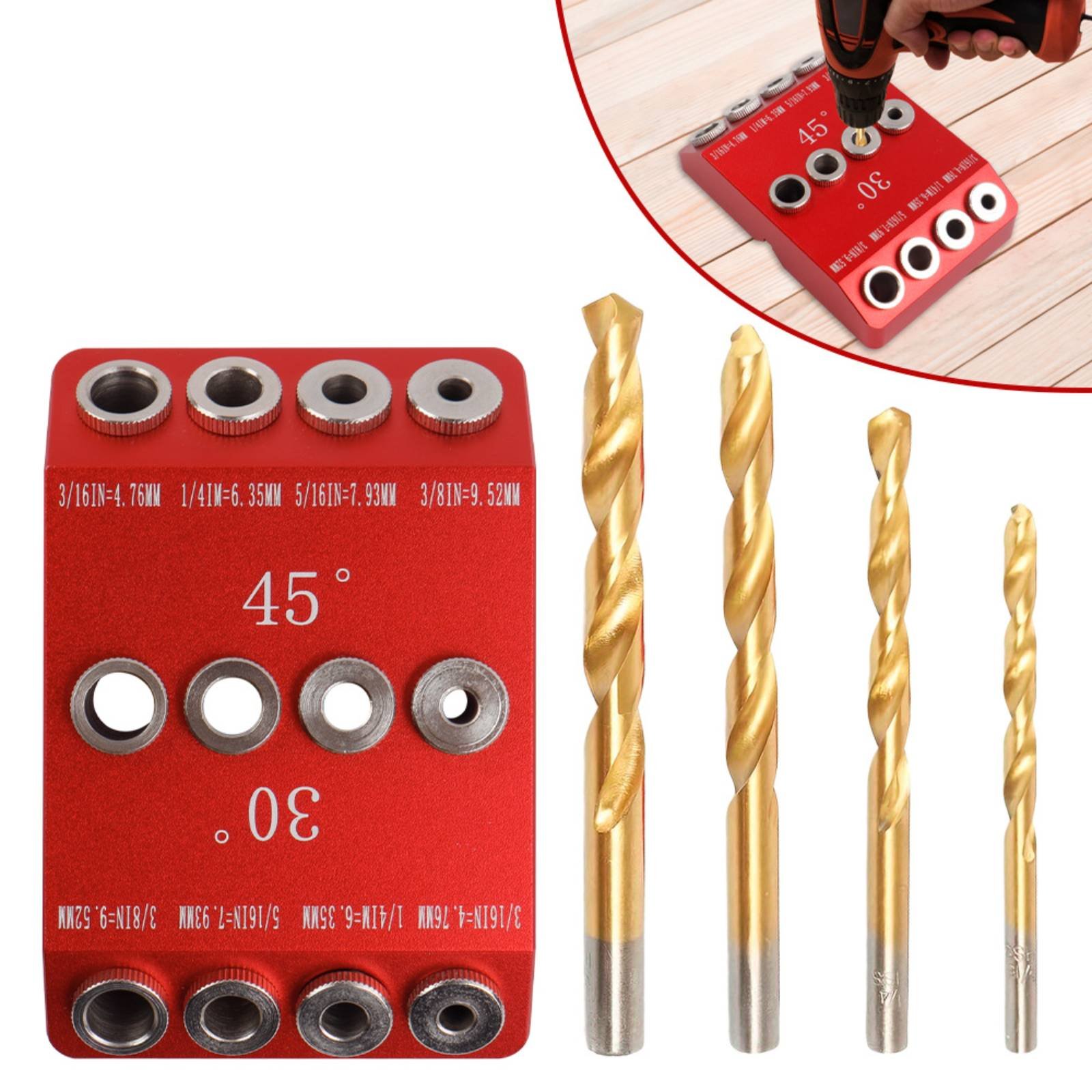 30 45 Degree Drill Guide Alumi – Woodworking Jig Bewertung und Preis