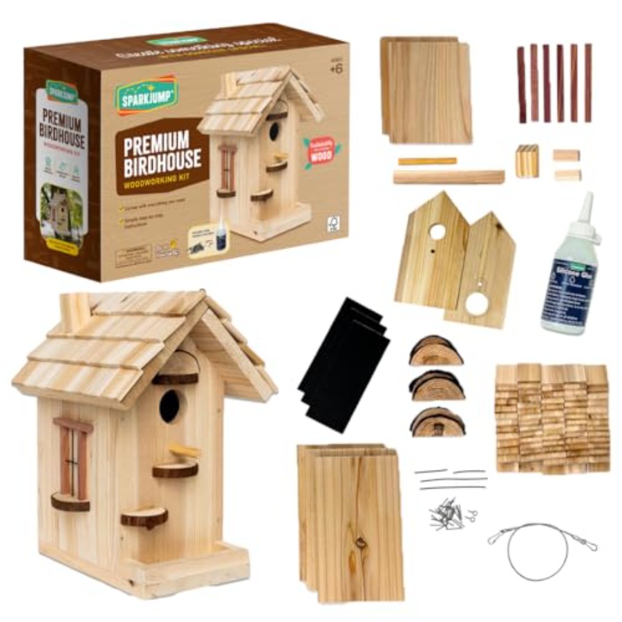 Premium Wooden Bird House Kit  – Woodworking Kits For Adults Bewertung und Preis