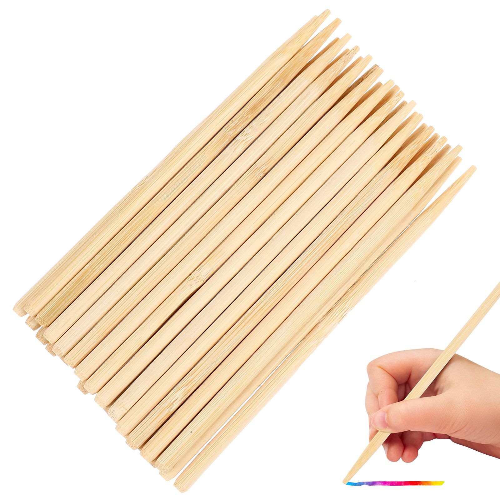 30pcs Scratch Bamboo Pens Wax  – Woodworking For Kids Bewertung und Preis