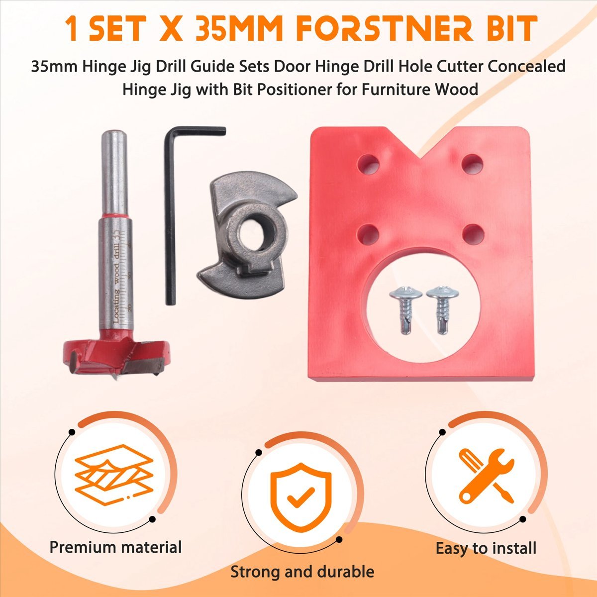 [AA49] 35mm Hinge Jig Drill Gu – Woodworking Jig Bewertung und Preis