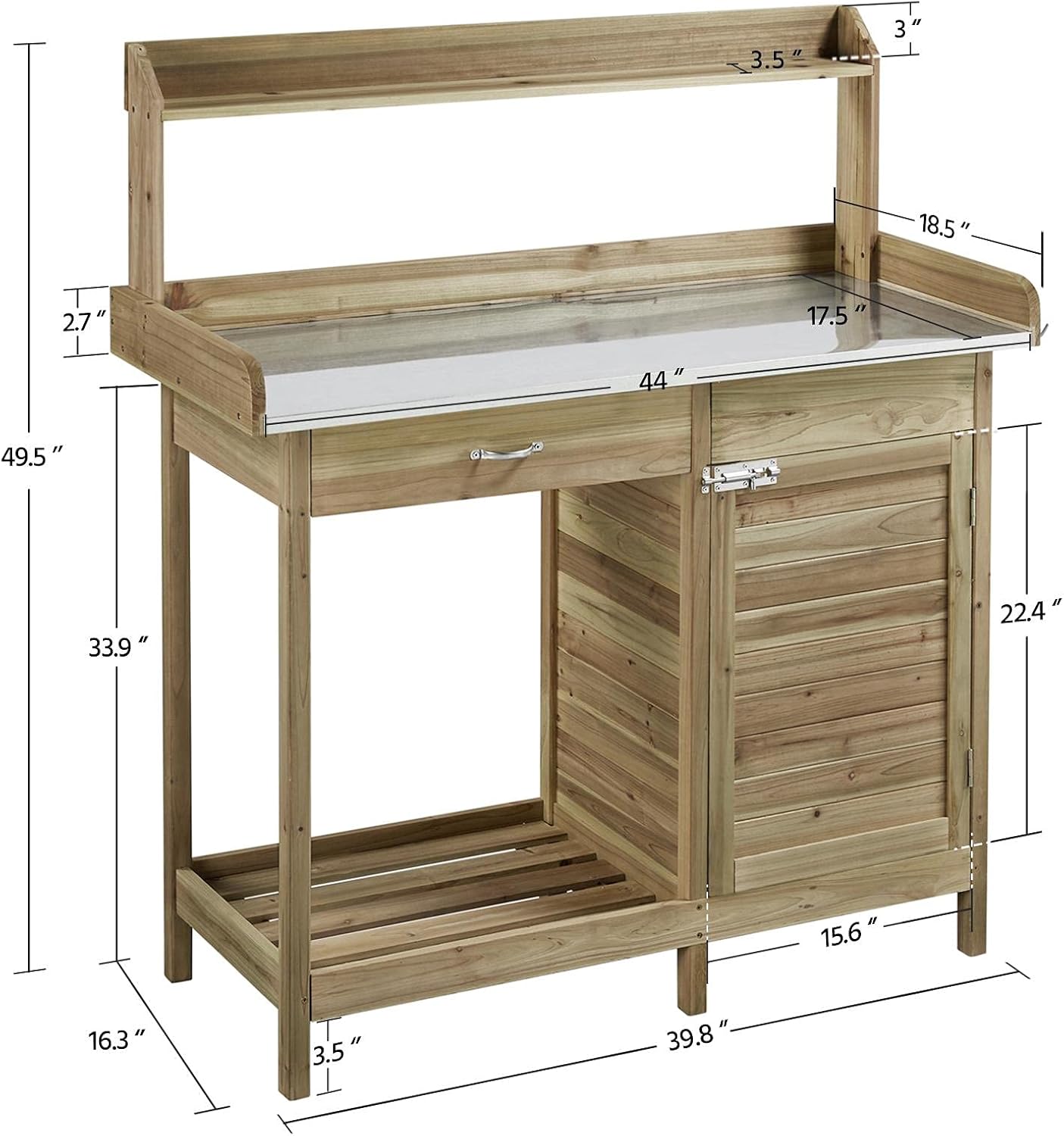 Outdoor Potting Bench Table, G – Woodworking Workbench Bewertung und Preis