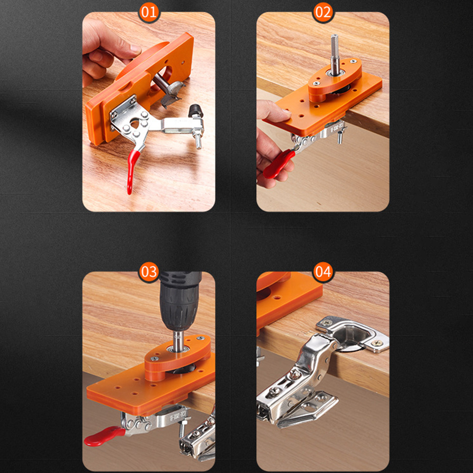 35mm Hinge Drilling Jig Long-L – Woodworking Carpenter Bewertung und Preis
