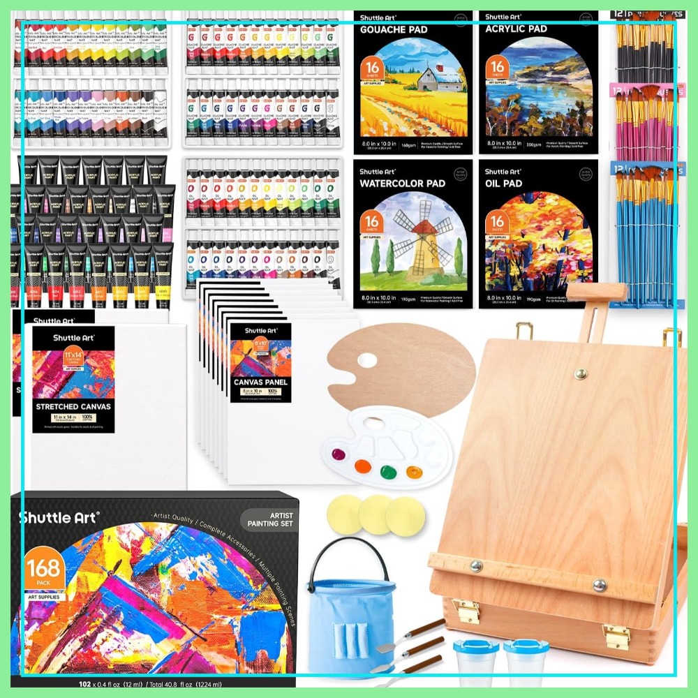 168 Pcs Artist Painting Kit wi – Woodworking Kits For Adults Bewertung und Preis
