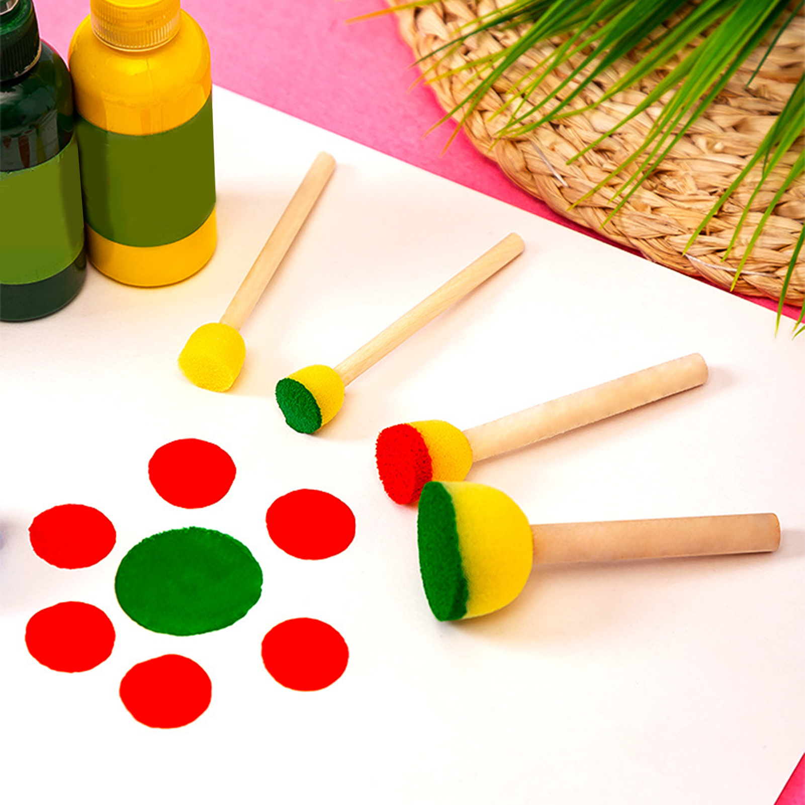5pcs Round Stencil Sponge Wood – Woodworking For Kids Bewertung und Preis