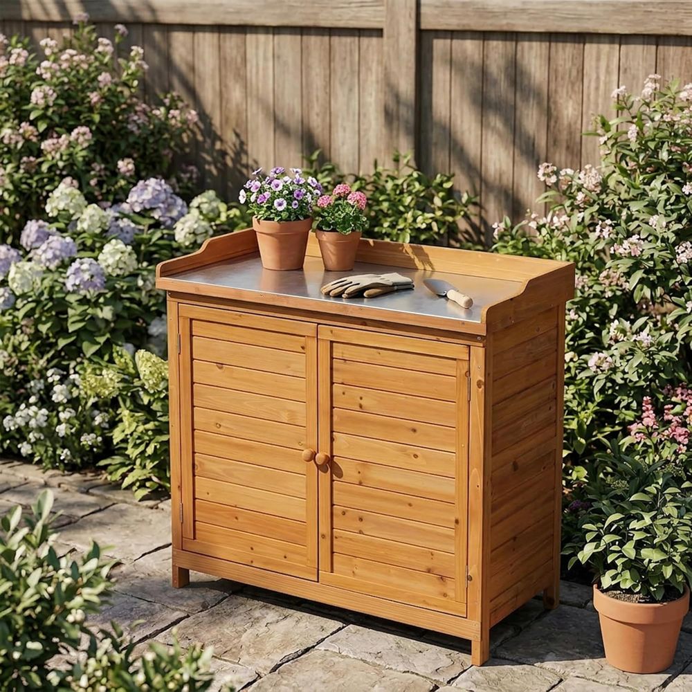 Outdoor Patio Wood Storage Cab – Woodworking Workbench Bewertung und Preis