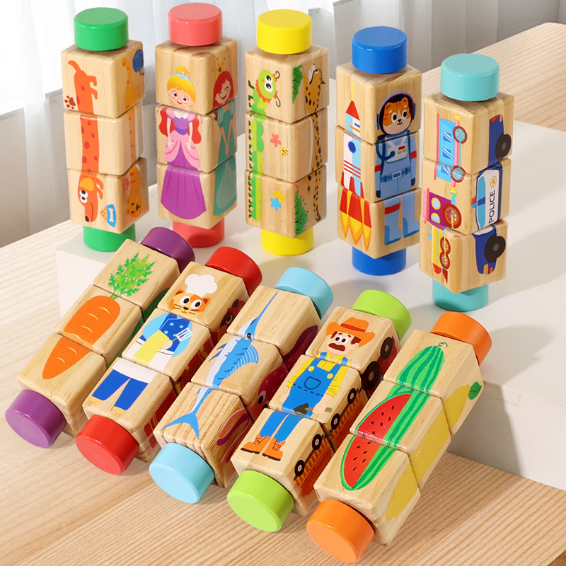 1pcs Baby Wooden Rotating Anim – Woodworking For Kids Bewertung und Preis