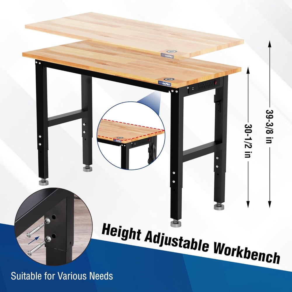 Garage Workbench, 48X22 Adjust – Woodworking Workbench Bewertung und Preis