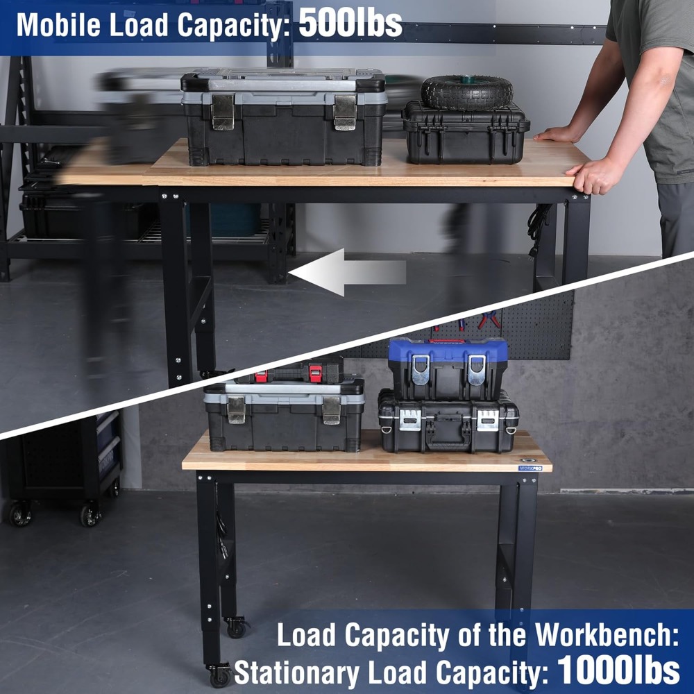 Garage Workbench, 48X22 Adjust – Woodworking Workbench Bewertung und Preis
