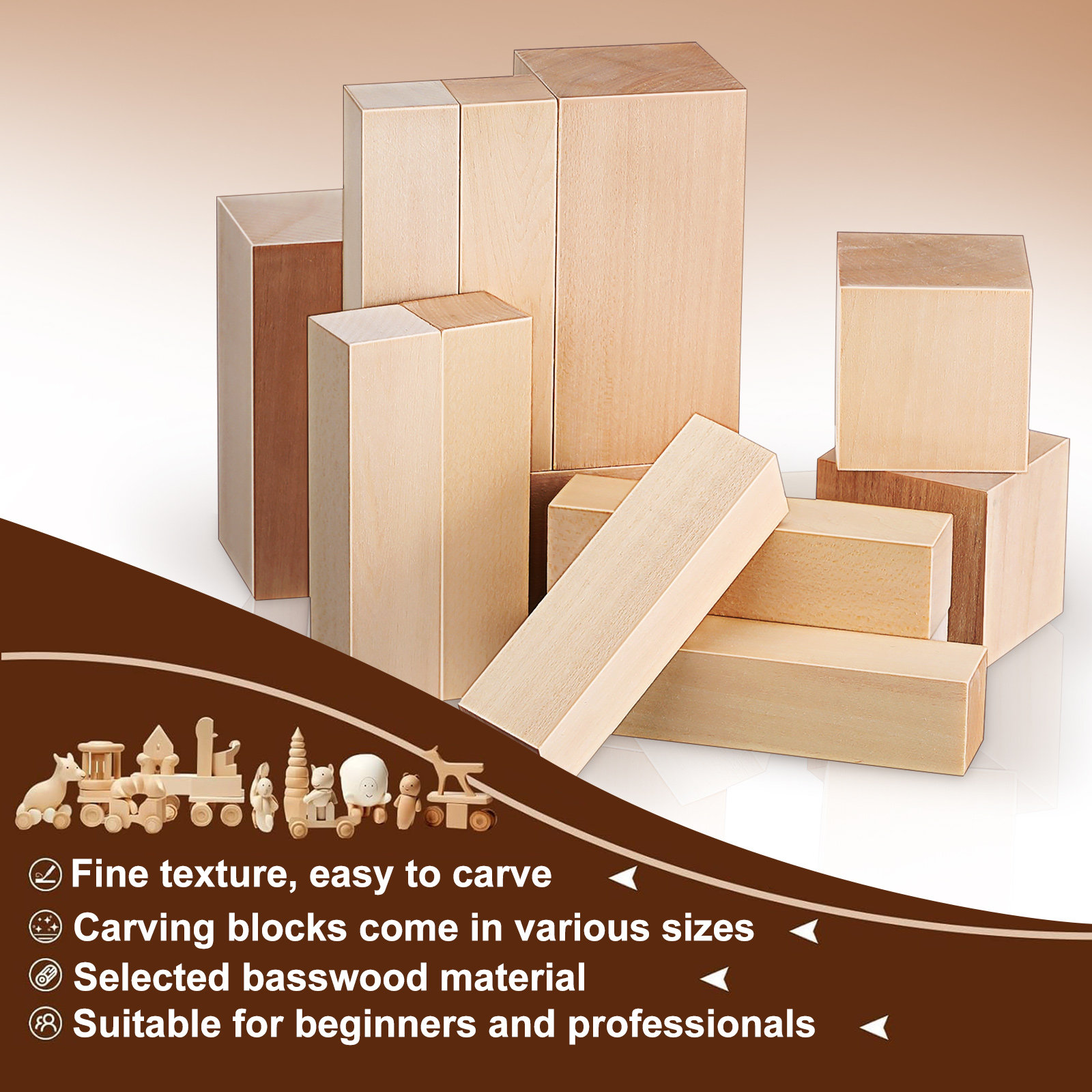 13Pcs Basswood Carving Blocks  – Woodworking Projects Art Bewertung und Preis