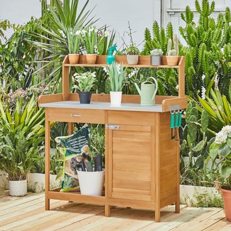 Outdoor potting bench table wo – Woodworking Workbench Bewertung und Preis