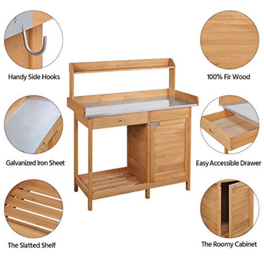 Outdoor potting bench table wo – Woodworking Workbench Bewertung und Preis