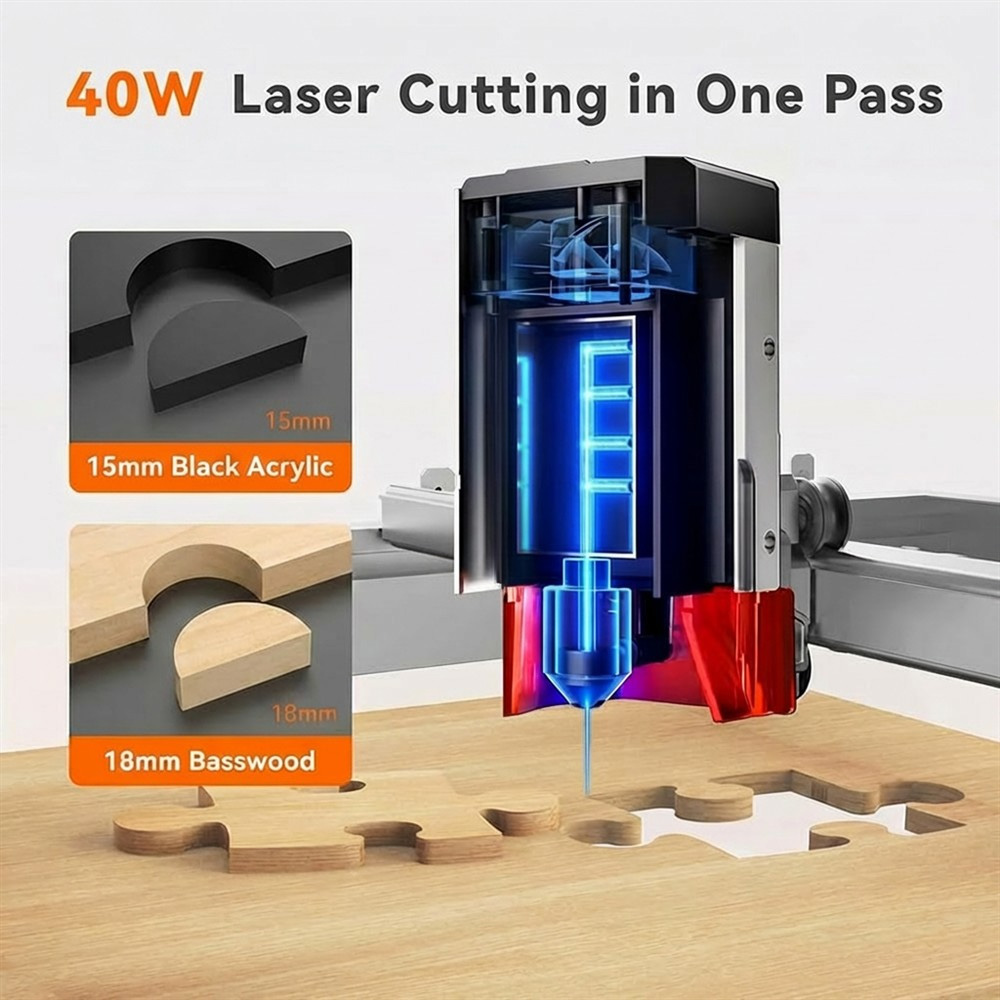 TOOCAA L2 40W AI Desktop Laser – Woodworking Classes Bewertung und Preis