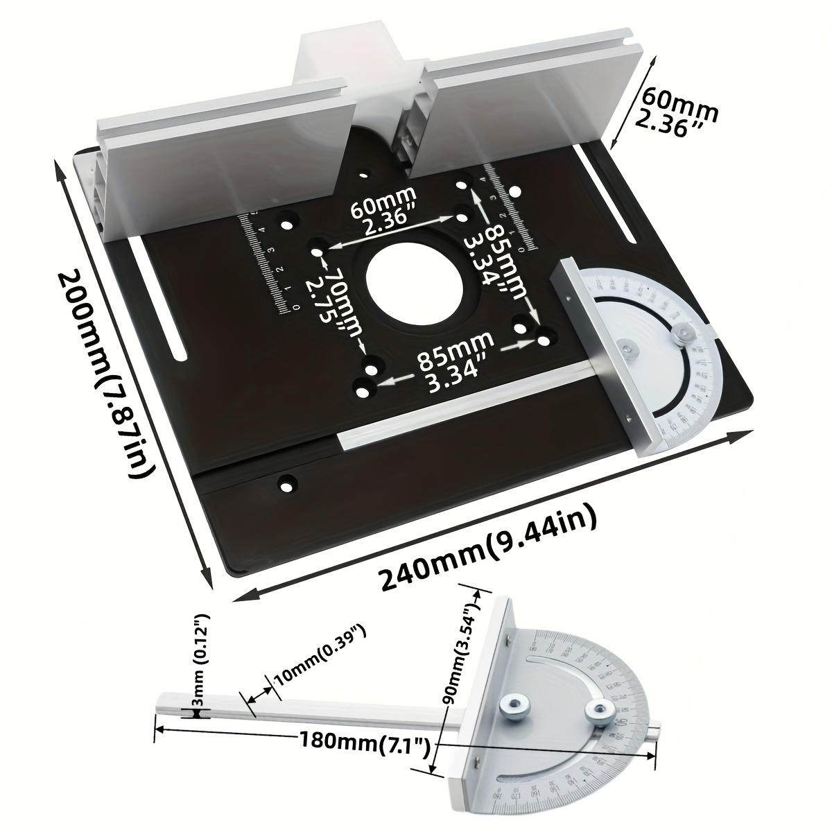 Aluminum Router Desktop Insert – Woodworking Workbench Bewertung und Preis