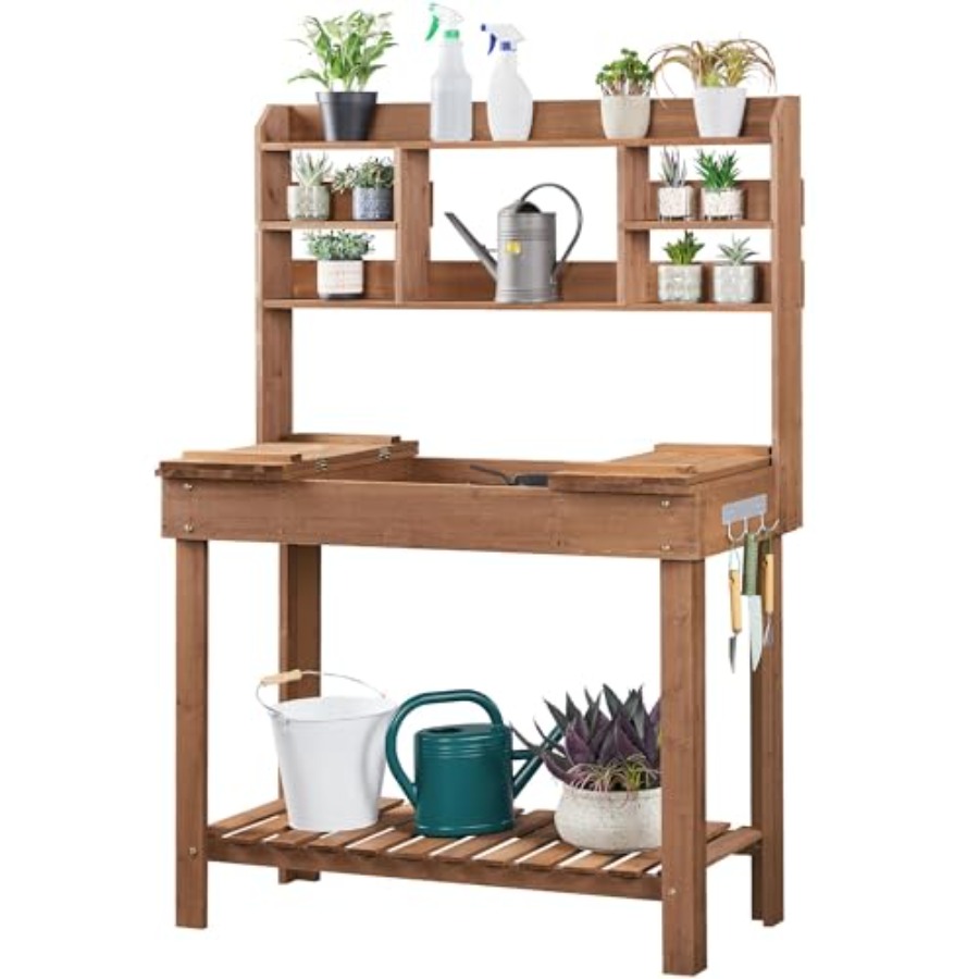 Potting Bench Table for Hortic – Woodworking Workbench Bewertung und Preis