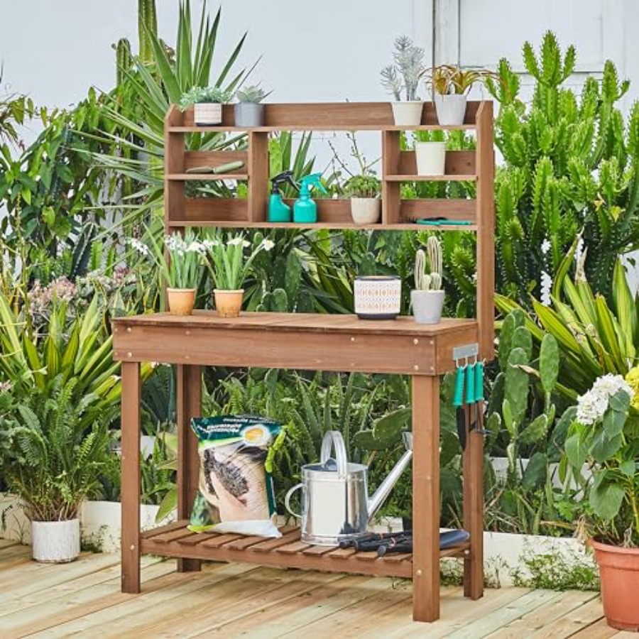 Potting Bench Table for Hortic – Woodworking Workbench Bewertung und Preis