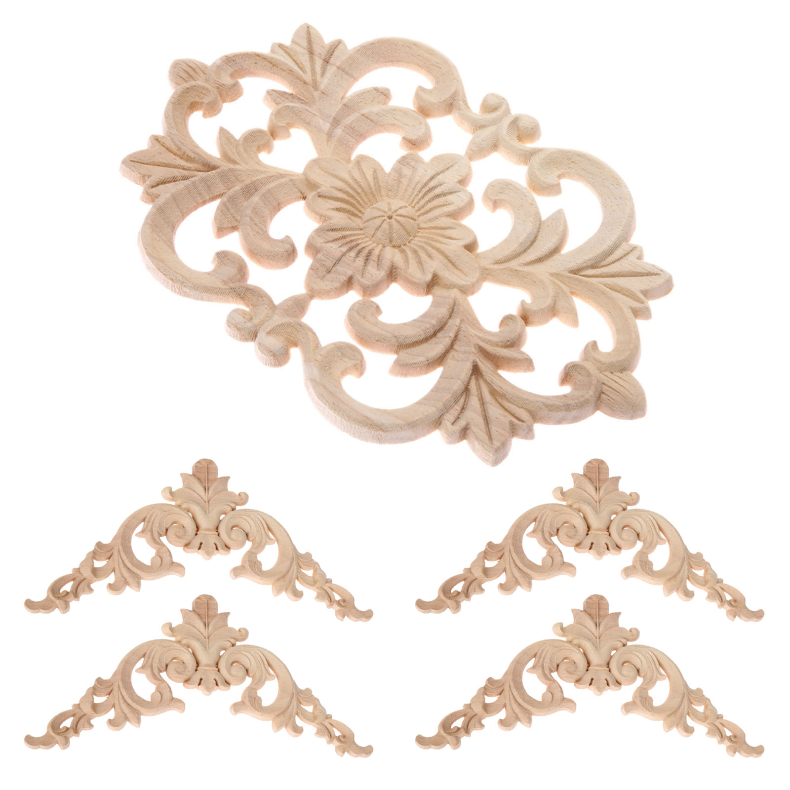 5Pcs 2 Size Flower Wood Appliq – Cabinet Scraper Set Bewertung und Preis