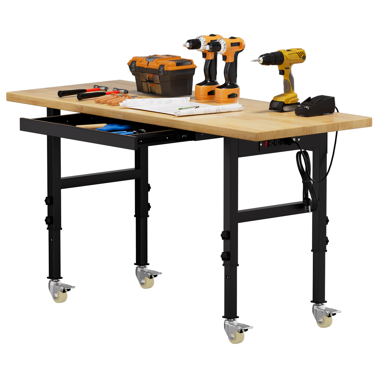 Adjustable Height Workbench He – Woodworking Workbench Bewertung und Preis