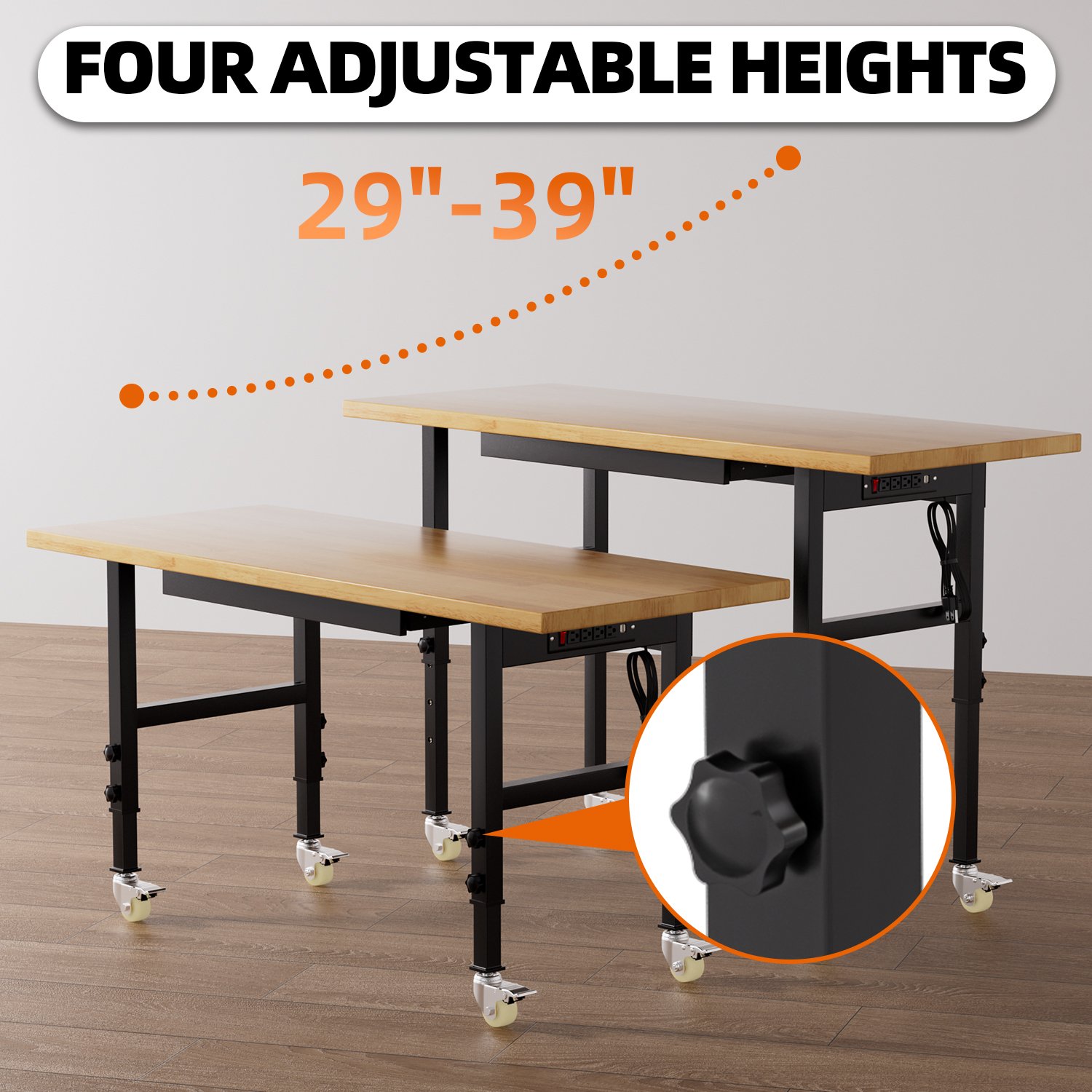 Adjustable Height Workbench He – Woodworking Workbench Bewertung und Preis