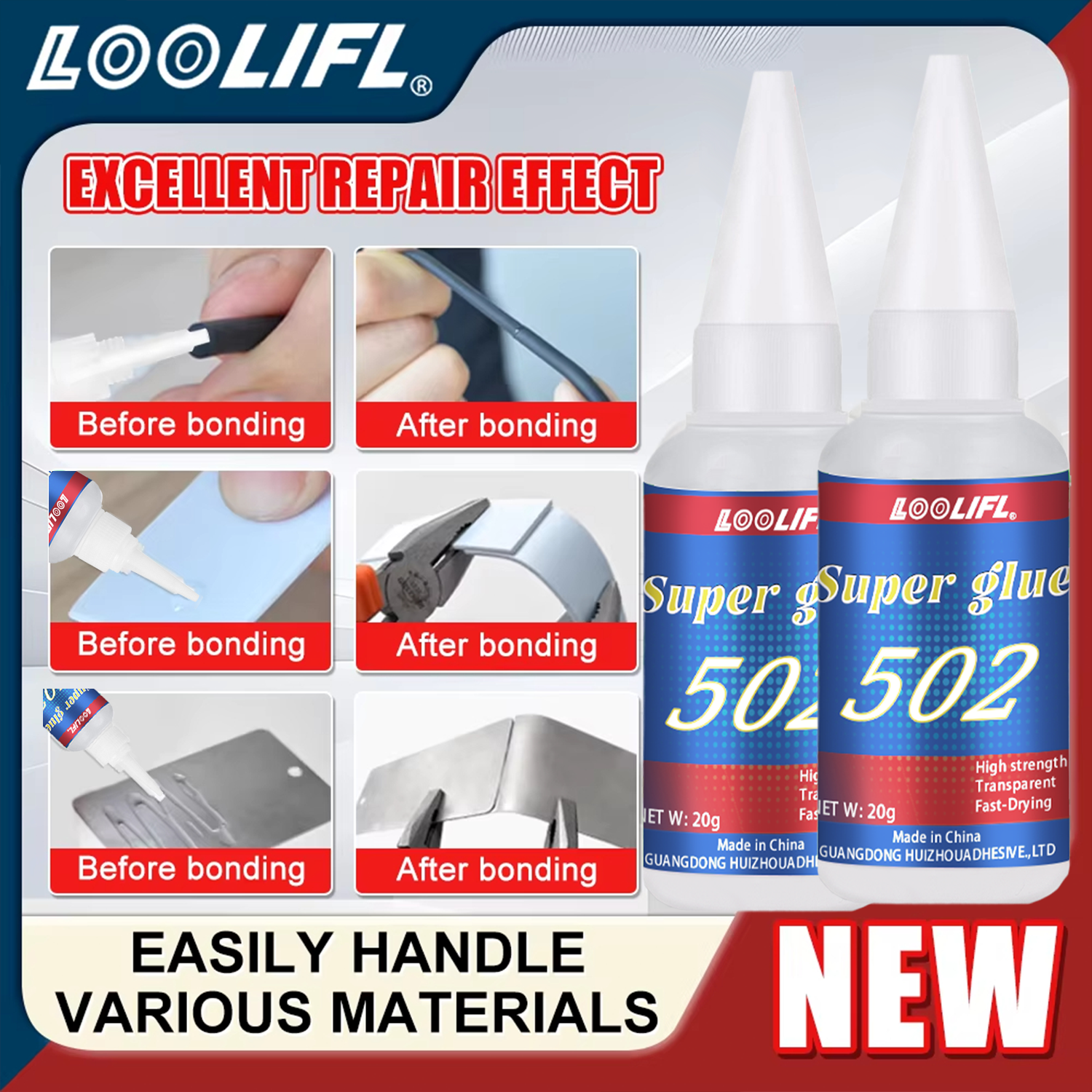 LOOLIFL 1-7pcs 502 Super Glue  – Woodworking Tools Bewertung und Preis