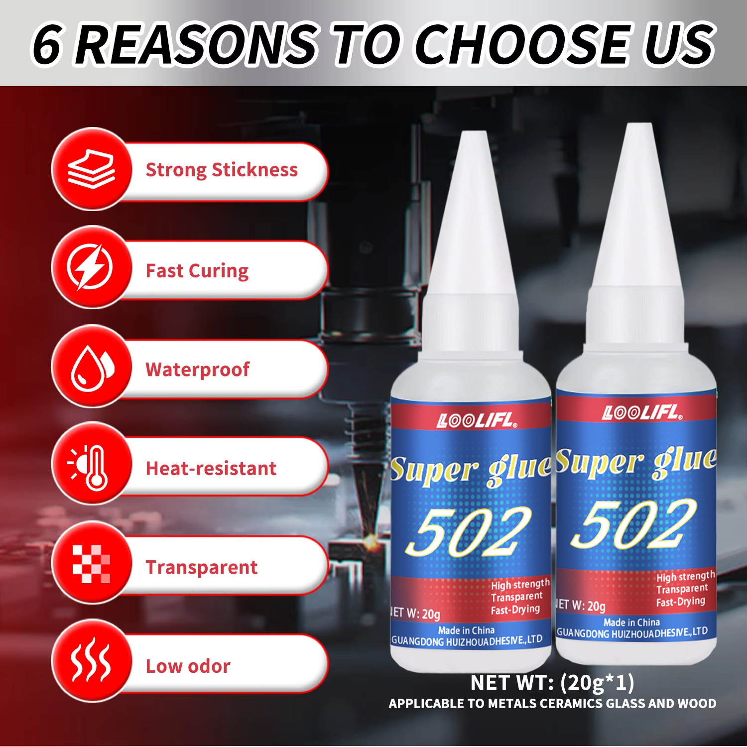LOOLIFL 1-7pcs 502 Super Glue  – Woodworking Tools Bewertung und Preis