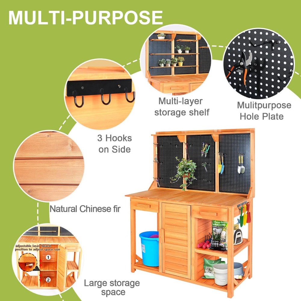 Outdoor Potting Bench,Wooden P – Woodworking Workbench Bewertung und Preis
