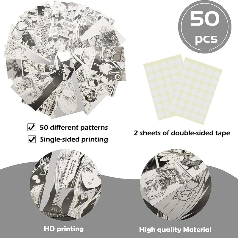 50Pcs Anime Manga Panels Poste – Cabinet Scraper Set Bewertung und Preis