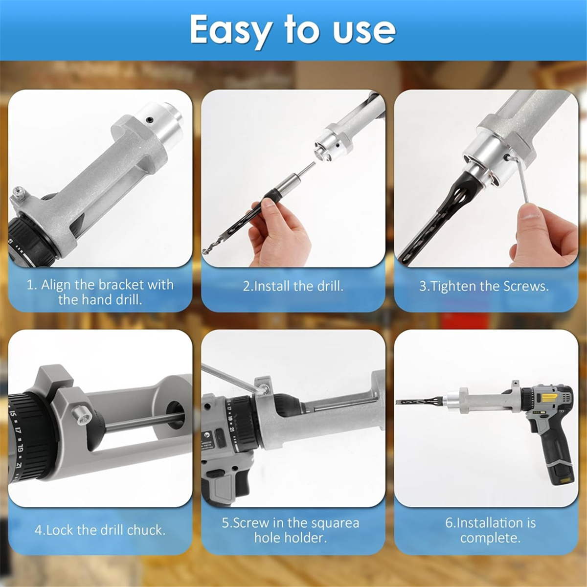 ABNJ Square Hole Drill Bit Ada – Woodworking Drills Bewertung und Preis