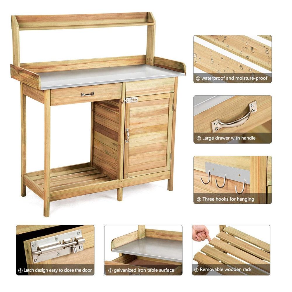 Garden Wooden Work Station Pot – Woodworking Workbench Bewertung und Preis