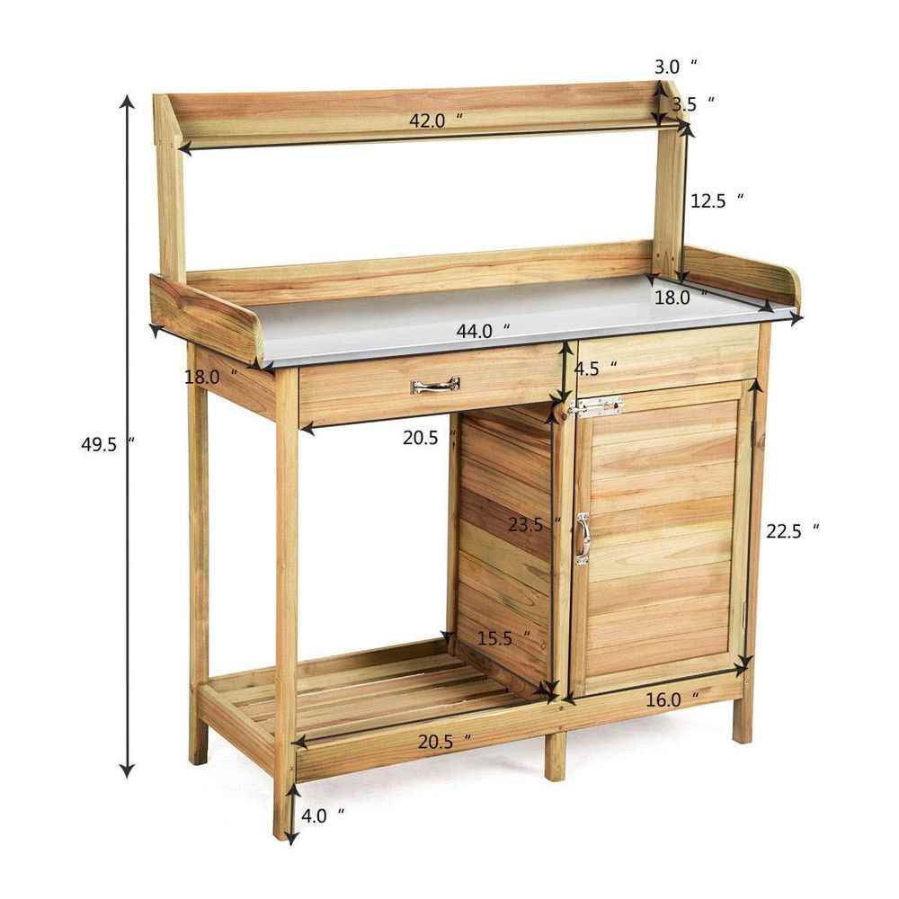 Garden Wooden Work Station Pot – Woodworking Workbench Bewertung und Preis